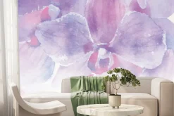 Fototapeta: Akwarela storczyka w kolorach różu i fioletu