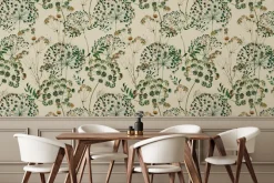 Fototapeta: Akwarelowe dmuchawce i kwiaty polne delikatny motyw roślinny