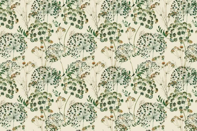 Fototapeta: Akwarelowe dmuchawce i kwiaty polne delikatny motyw roślinny