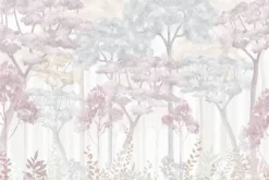 Fototapeta: Akwarelowe drzewa i rośliny pastelowe