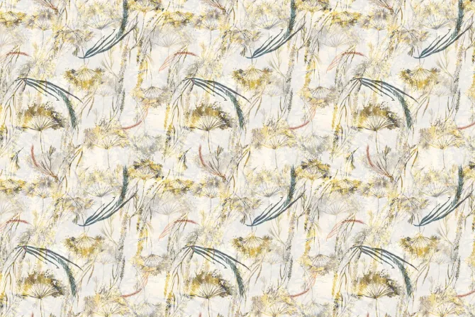 Fototapeta: Akwarelowe dzikie kwiaty i dmuchawce w naturalnym roślinnym motywie