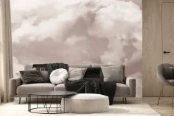 Fototapeta: Akwarelowe niebo z chmurami