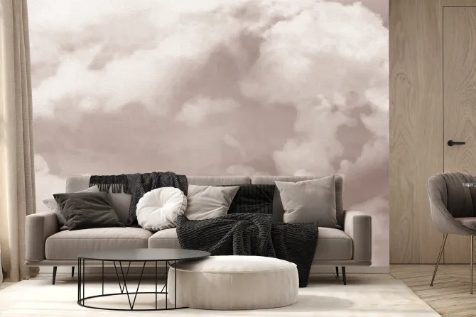 Fototapeta: Akwarelowe niebo z chmurami