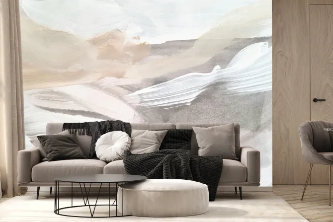 Fototapeta: Akwarelowy jasny wzór farby