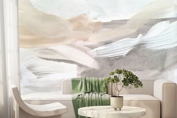 Fototapeta: Akwarelowy jasny wzór farby