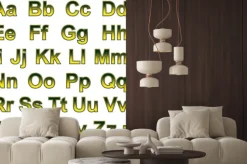 Fototapeta: Alfabet pseudo 3d litery