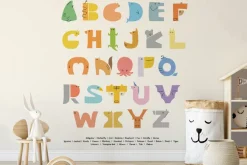 Fototapeta: Alfabet w kształcie zwierzątek dziecięcy wzór