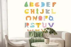 Fototapeta: Alfabet w kształcie zwierzątek dziecięcy wzór