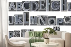 Fototapeta: Alfabet w mieszanym typie metalu