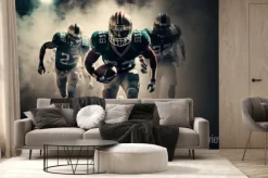 Fototapeta: American football players in a super bowl game, generative ai