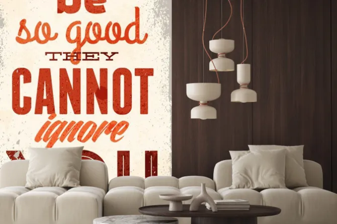 Fototapeta: Archiwalne ilustracji typografii wektora z grunge skutki. może