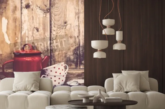 Fototapeta: Archiwalne wystrój kuchni, szkła emaliowane kawy i filiżanki