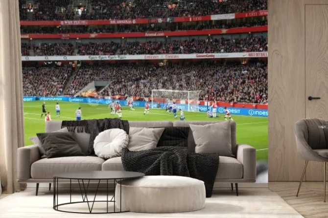 Fototapeta: Arsenal wygrywając 1-0 przeciwko parku królowej rangers