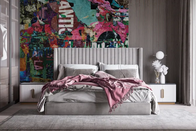 Fototapeta: Artystyczny wzór na ulicznym murze