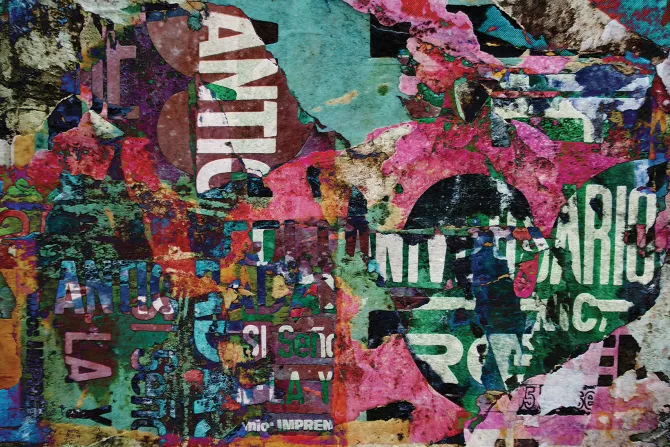 Fototapeta: Artystyczny wzór na ulicznym murze