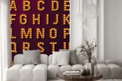Fototapeta: Żarówka alfabetów set