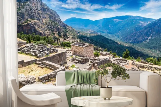 Fototapeta: Ateński skarbiec w delphi