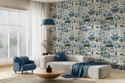 Fototapeta: Azjatyckie ilustracje natury i napisów