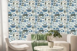 Fototapeta: Azjatyckie ilustracje natury i napisów