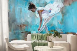 Fototapeta: Baletnica malowana akwarelą