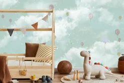 Fototapeta: Balony na tle chmur na gwieździstym niebie