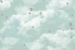 Fototapeta: Balony na tle chmur na gwieździstym niebie