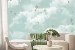 Fototapeta: Balony na tle chmur na gwieździstym niebie