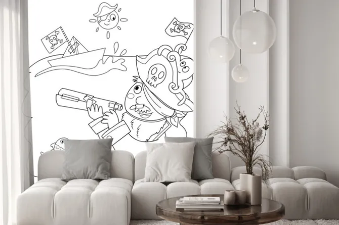 Fototapeta: Bambino vestito bo pirata