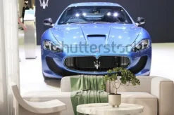 Fototapeta: Bangkok - november 28: image zoom of maserati car on display