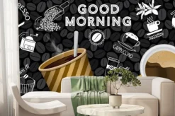 Fototapeta: Bannière ou affiche composée d’un gobelet et d’une tasse géante