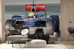 Fototapeta: Barcelona - 21 lutego: lewis hamilton z zespołu mclaren f1 w