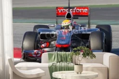 Fototapeta: Barcelona - 21 lutego: lewis hamilton z zespołu mclaren f1 w