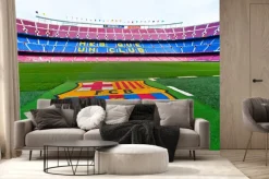 Fototapeta: Barcelona ​​hiszpania boisko i trybuny na stadionie camp nou