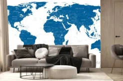 Fototapeta: Bardzo szczegółowa mapa świata