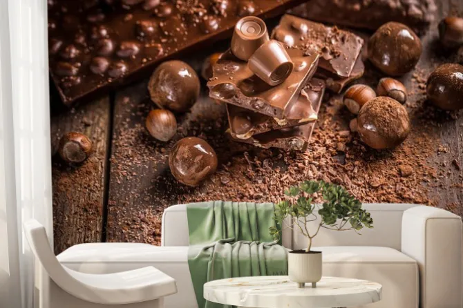 Fototapeta: Batony i czekolady