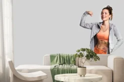 Fototapeta: Beautiful fitness girl posing