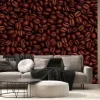 Fototapeta: Beautiful roasted brown coffee beans background. generative ai.