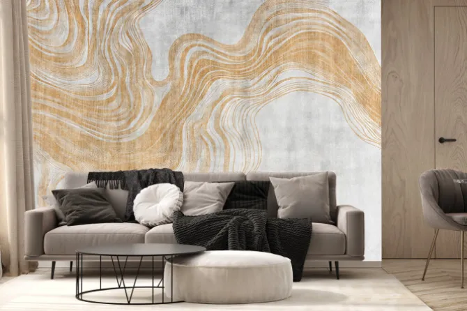 Fototapeta: Beżowa abstrakcyjna rzeka