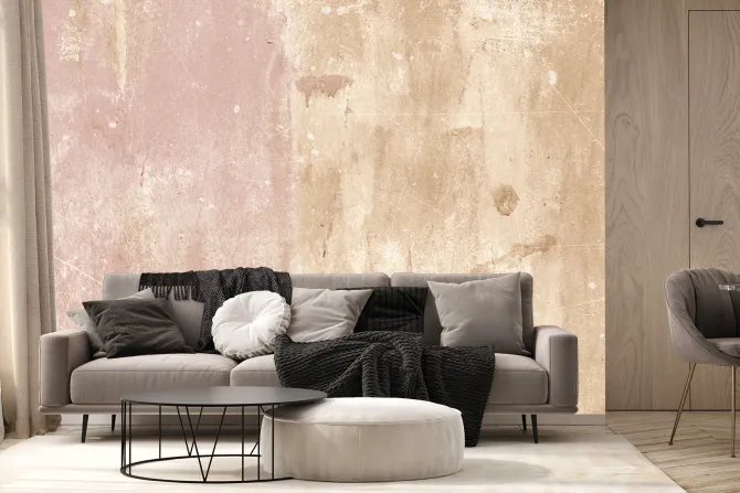 Fototapeta: Beżowa jasna betonowa ściana