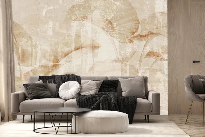 Fototapeta: Beżowe liście