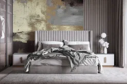 Fototapeta: Betonowa ściana ze złotym zdobieniem