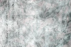 Fototapeta: Betonowa ściana z roślinnym motywem