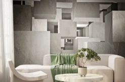 Fototapeta: Betonowe sześciany tworzące wzór z efektem 3d