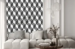 Fototapeta: Bezproblemowa geometryczny wzór głośności. moda grafiki tła.