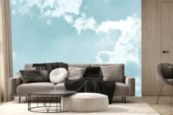 Fototapeta: Białe chmury na błękitnym niebie