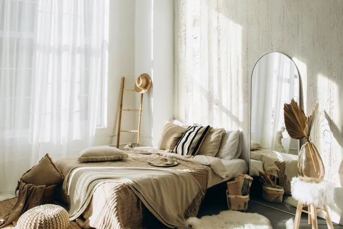 Fototapeta: Białe drewniane deski