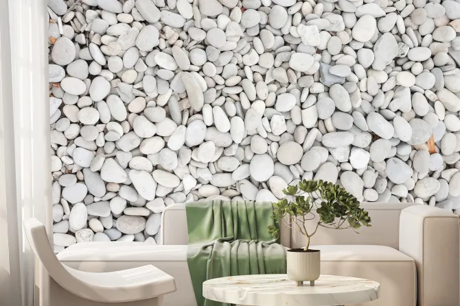 Fototapeta: Białe kamienie na plaży