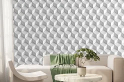 Fototapeta: Białe kwadraty 3d