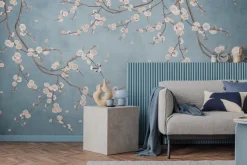 Fototapeta: Białe kwiaty wiśni na gałęziach