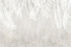 Fototapeta: Białe liście palmowe